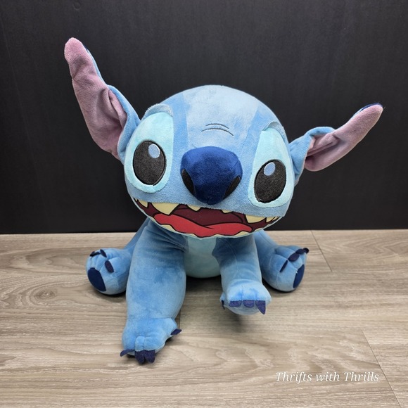 Disney 20" Lilo & Stitch  Plush - Bending Ears - Stitch With Hand Out By Gemmy - Picture 4 of 16